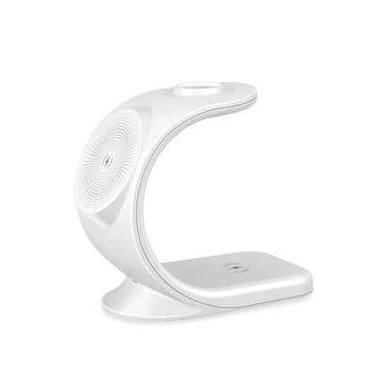 DULGE 3-in-1 Fast Wireless Charger Stand For iPhone Apple Watch and Air Pods