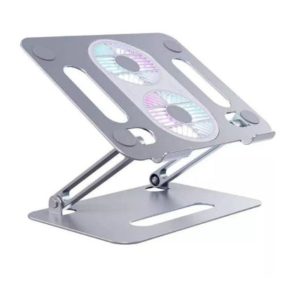 Adjustable Aluminium Laptop Stand With Two Cooling Fan