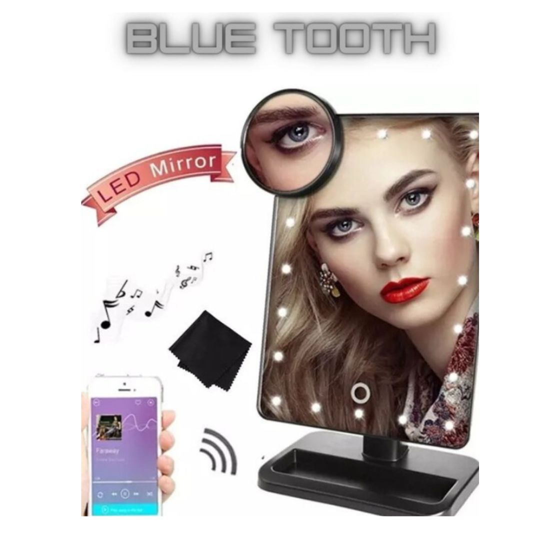 DULGE LED Makeup Mirror with Bluetooth Speaker
