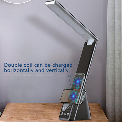 Multifunctional 15W Fast 5 In 1 Charger With LED Lamp Clock