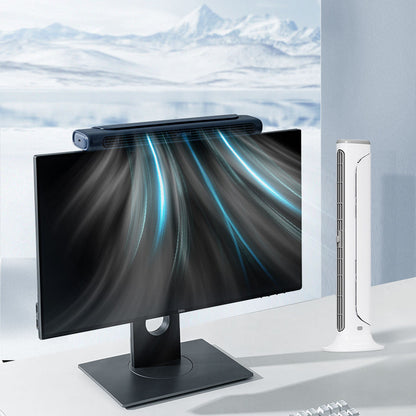 USB Rechargeable Bladeless Desk Bed Monitor Fan