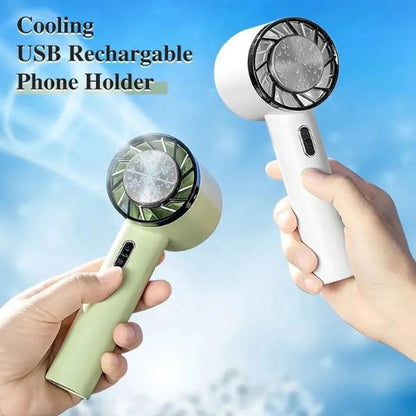 DULGE Portable Hand Fan With Cold Compress