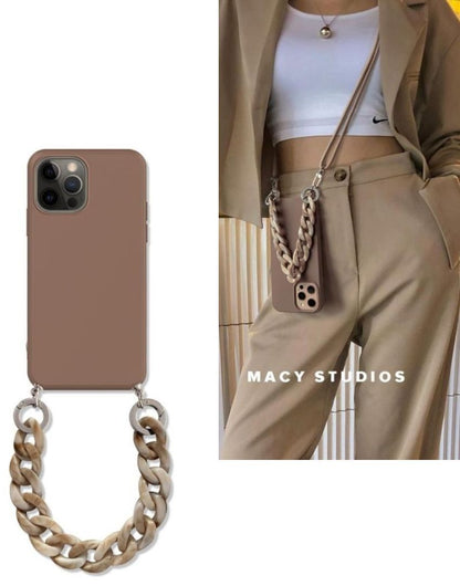 Wrist Neck Strap Trendy iPhone Case